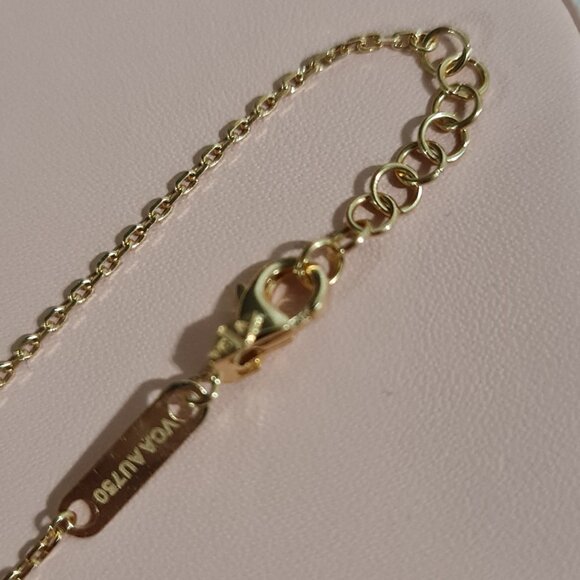 18k Gold Bracelet single clover charm - Part 2 additional pictures - Picture 10 of 15